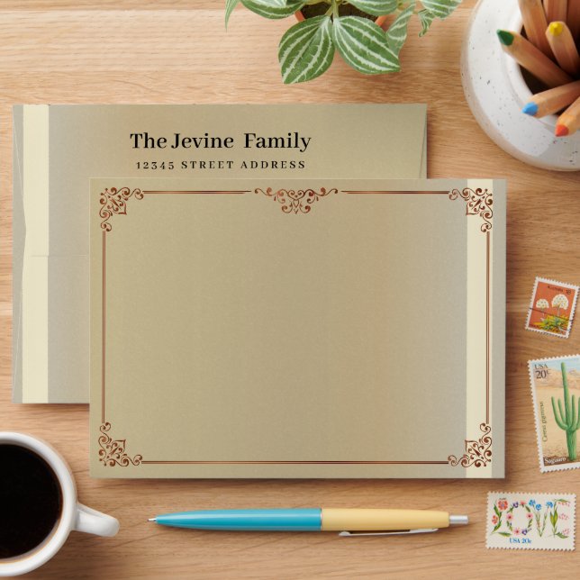 Classic Seventies Custom Photo Envelope (Desk)