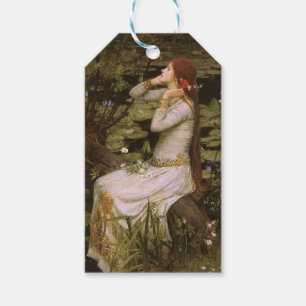 Classic Shakespeare Ophelia Pond Lily Fine Art Gift Tags