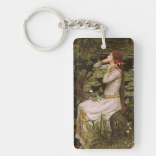 Classic Shakespeare Ophelia Pond Lily Fine Art Key Ring