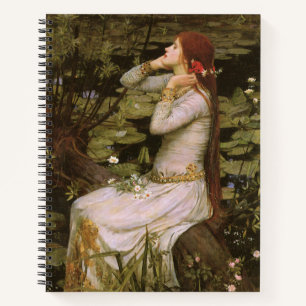 Classic Shakespeare Ophelia Pond Lily Fine Art Notebook