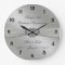 Classic Silver 25th Wedding Anniversary Wall Clock