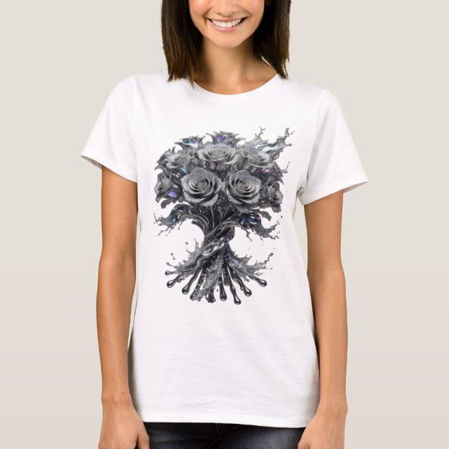 Classic Silver ABSTRACT ART Custom Tee v2 (Front)