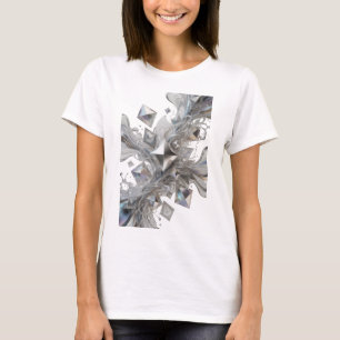 Classic Silver ABSTRACT ART Wearable Art T-Shirt