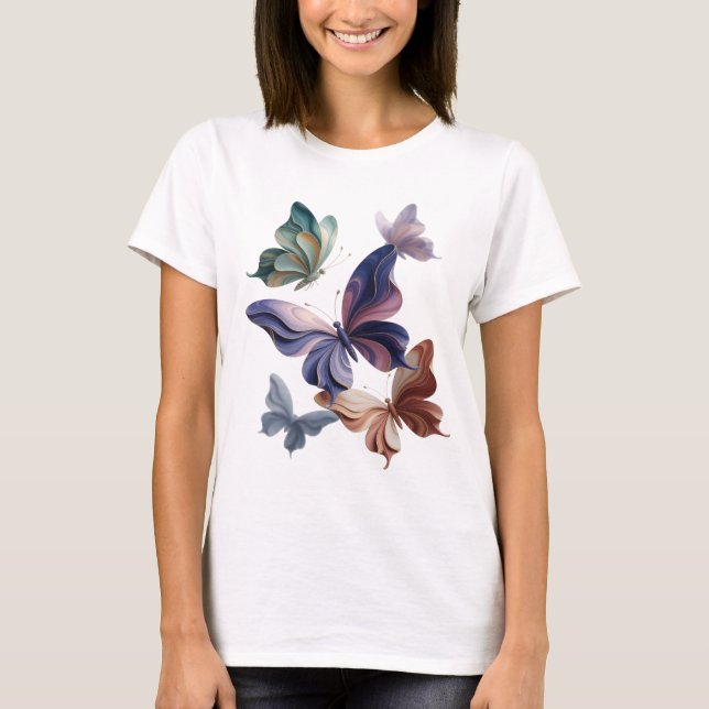 Classic Silver BUTTERFLY FANTASY Custom Tee (Front)
