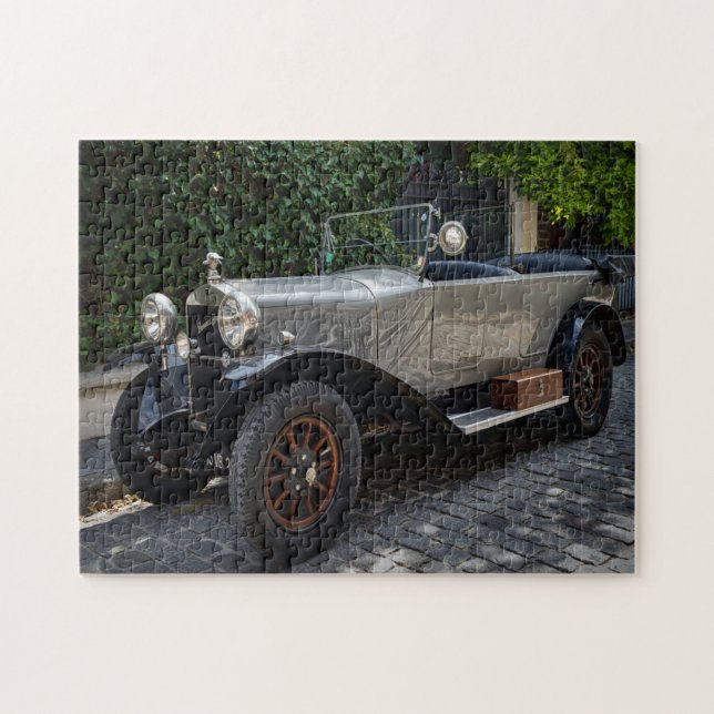 classic silver car jigsaw puzzle (Horizontal)