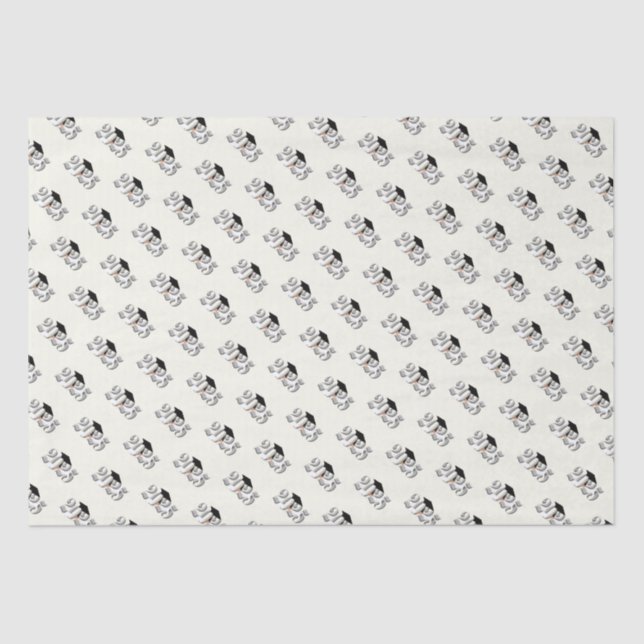 Classic Silver Class of 2025 Graduation Tissue Paper (Front)