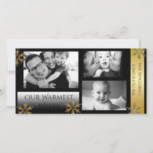 Classic Silver & Gold Holiday Card