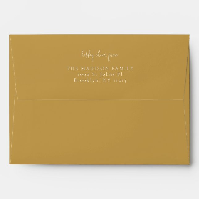 Classic simple Aztec Gold   Envelope (Back (Top Flap))
