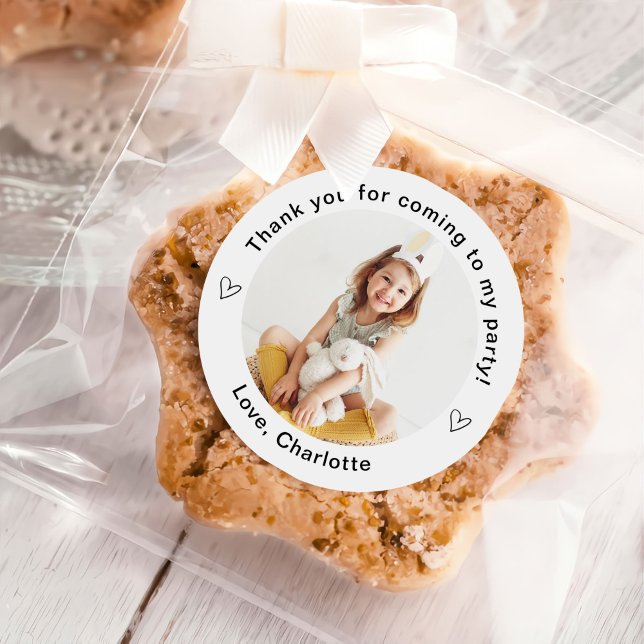 Classic Simple Custom Photo Classic Round Sticker (Creator Uploaded)