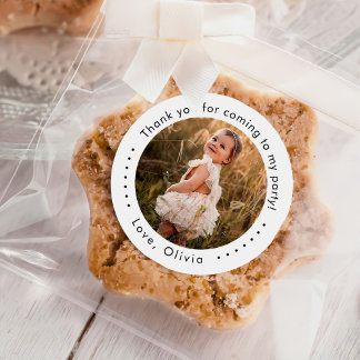 Classic Simple Custom Photo Classic Round Sticker