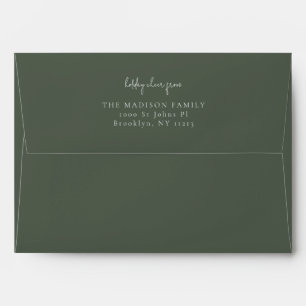 Classic simple Ebony  Envelope