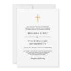 Classic Simple Elegant Christian Cross Wedding