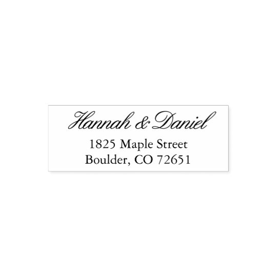 Classic Simple Elegant Custom Return Address Stamp