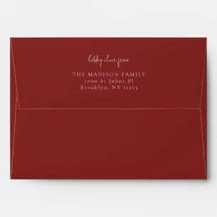 Classic simple Falu red Envelope