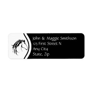 Classic Simple Modern Horse Silhouette Logo