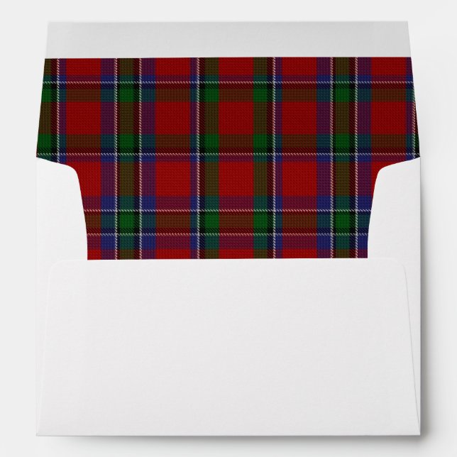 Classic Sinclair Tartan Plaid Lined Envelope (Back (Bottom))