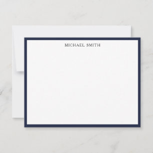 Classic Single Border Denim Blue Professional Card