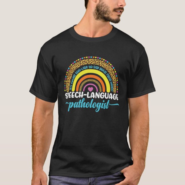 Classic SLP Speech Language Pathologist Lifestyle  T-Shirt (Front)