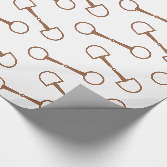 Classic Snaffle Bit Wrapping Paper (Corner)