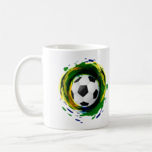 Classic Soccer Ball Graphic Coffee Mug