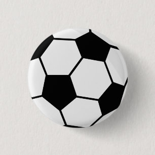 Classic Soccer Ball Graphic Traditional Sports Fan 3 Cm Round Badge