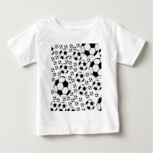 Classic Soccer Ball Graphic Traditional Sports Fan Baby T-Shirt