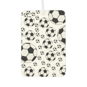 Classic Soccer Ball Graphic Traditional Sports Fan Car Air Freshener