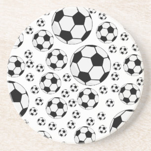 Classic Soccer Ball Graphic Traditional Sports Fan Coaster