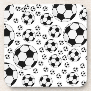 Classic Soccer Ball Graphic Traditional Sports Fan Coaster