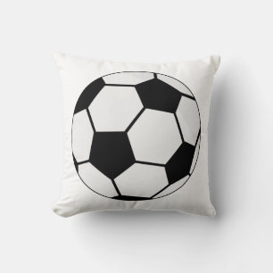 Classic Soccer Ball Graphic Traditional Sports Fan Cushion