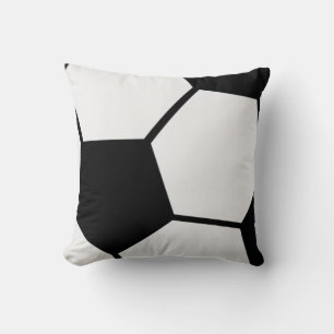 Classic Soccer Ball Graphic Traditional Sports Fan Cushion