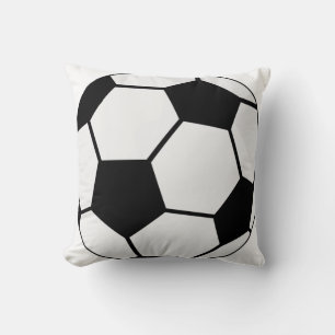 Classic Soccer Ball Graphic Traditional Sports Fan Cushion