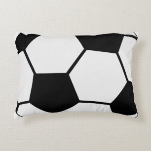Classic Soccer Ball Graphic Traditional Sports Fan Decorative Cushion