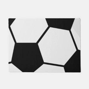 Classic Soccer Ball Graphic Traditional Sports Fan Doormat