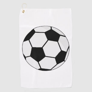 Classic Soccer Ball Graphic Traditional Sports Fan Golf Towel