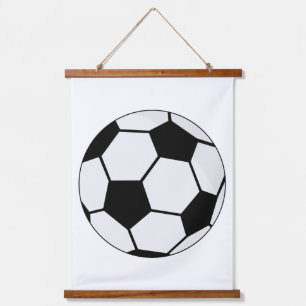 Classic Soccer Ball Graphic Traditional Sports Fan Hanging Tapestry