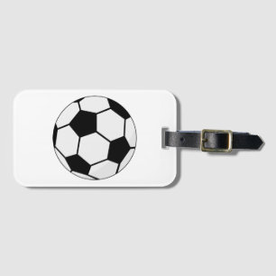 Classic Soccer Ball Graphic Traditional Sports Fan Luggage Tag