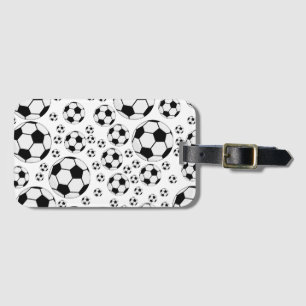 Classic Soccer Ball Graphic Traditional Sports Fan Luggage Tag