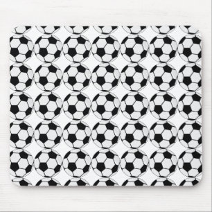 Classic Soccer Ball Graphic Traditional Sports Fan Mouse Mat