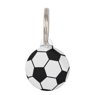 Classic Soccer Ball Graphic Traditional Sports Fan Pet Tag
