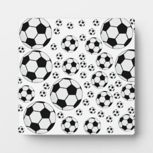 Classic Soccer Ball Graphic Traditional Sports Fan Plaque