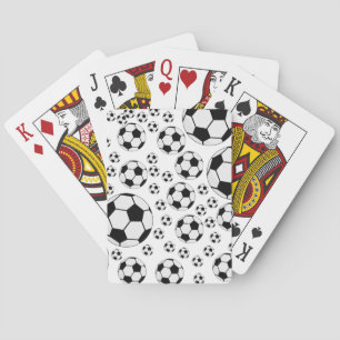Classic Soccer Ball Graphic Traditional Sports Fan Playing Cards