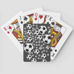 Classic Soccer Ball Graphic Traditional Sports Fan Playing Cards