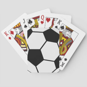 Classic Soccer Ball Graphic Traditional Sports Fan Playing Cards