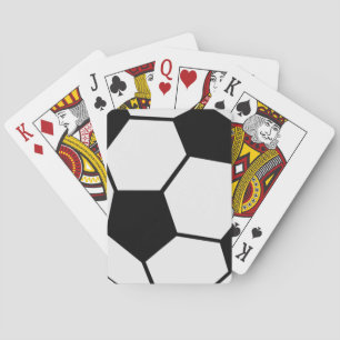 Classic Soccer Ball Graphic Traditional Sports Fan Playing Cards