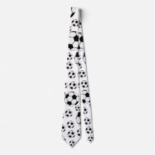 Classic Soccer Ball Graphic Traditional Sports Fan Tie