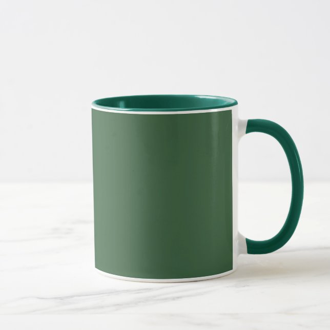 Classic Solid Hunter Green Mug for Everyday Use (Right)