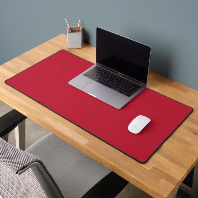 Classic solid True red Desk Mat (Office 2)