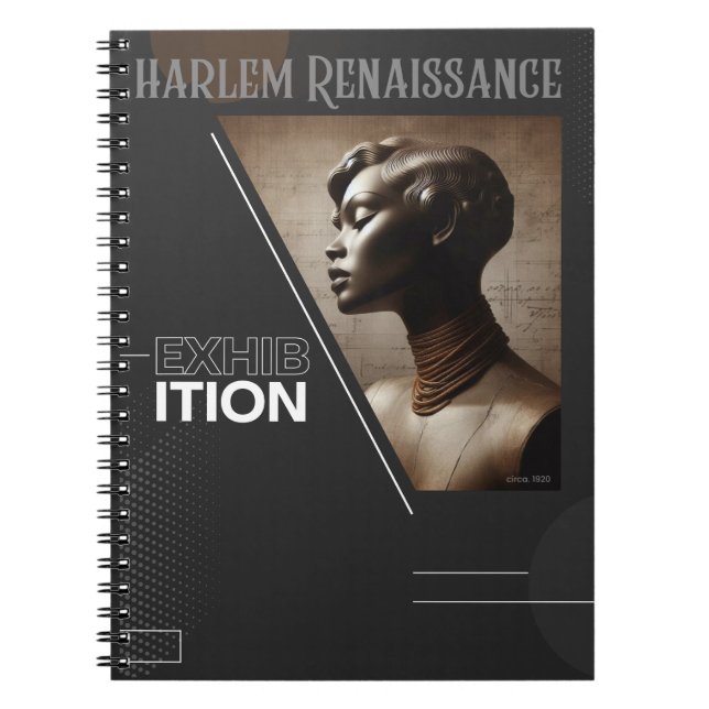 Classic Sophisticated Harlem Renaissance    Notebook (Front)