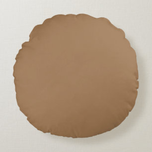 Classic Sophisticated Light Brown Professional Round Cushion